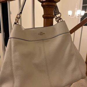 Coach White Handbag